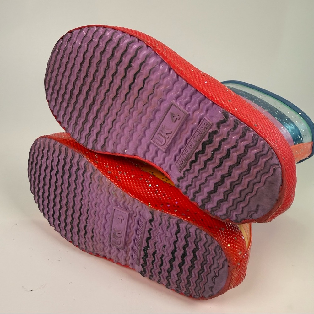 Hunter Kids Rainbow Glitter Rain Boots - Picture 7 of 13